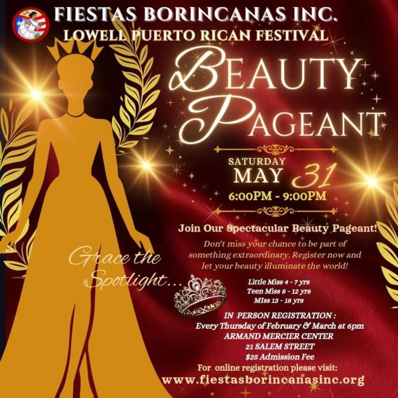 Beauty Pageant Sign ups! Visit the Address on May 31st to sign up in person, for online registration click the button below!